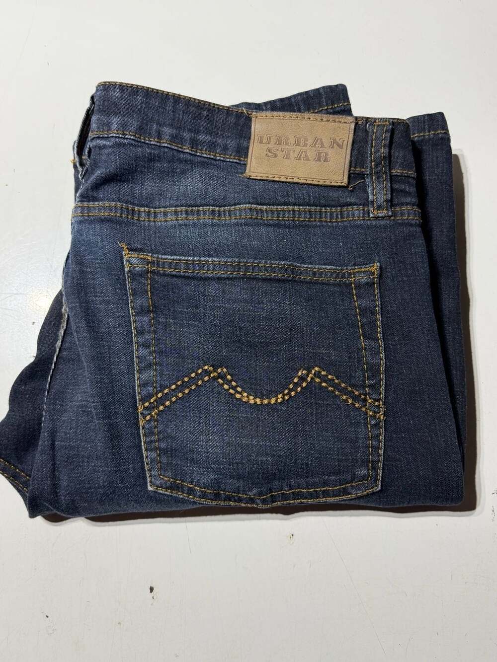 Urban Star Men's Relaxed Fit Stretch Blue Jeans 36x32